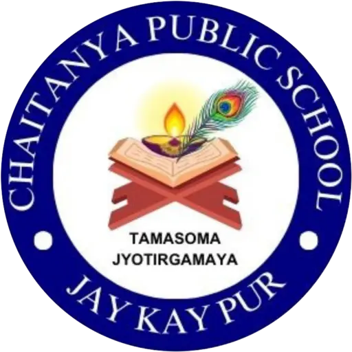 Chaitanya Public School crest — Tamaso Ma Jyotirgamaya