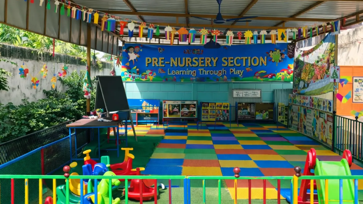The Pre-Nursery section play area